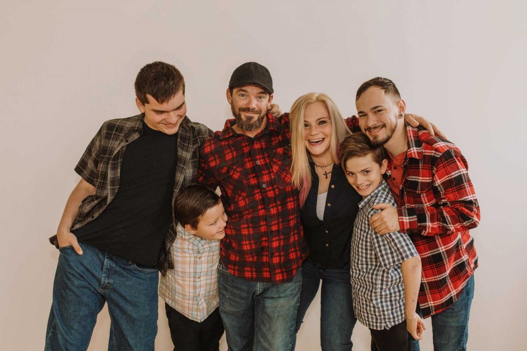 photo of Amanda and family
